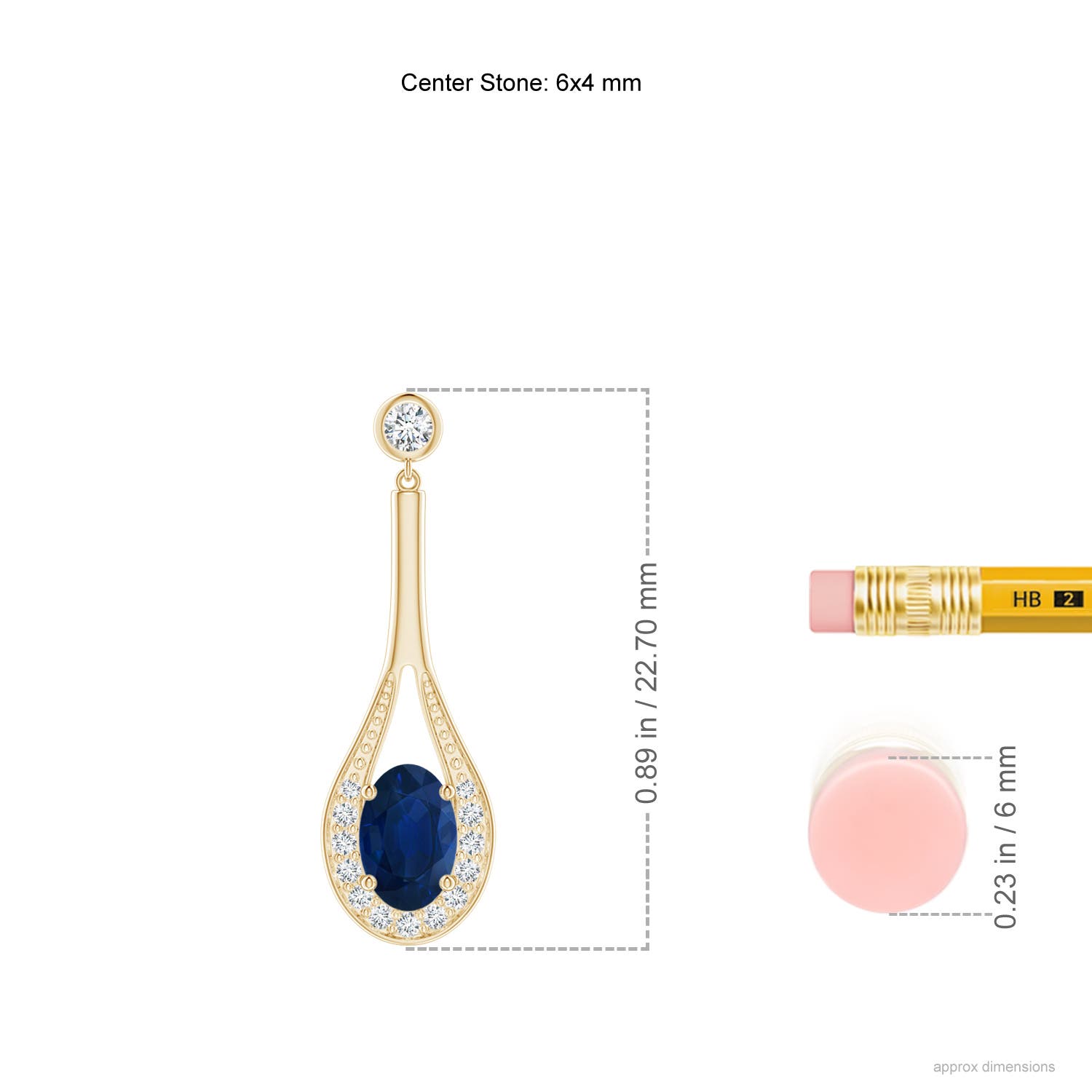 AA - Blue Sapphire / 1.39 CT / 14 KT Yellow Gold