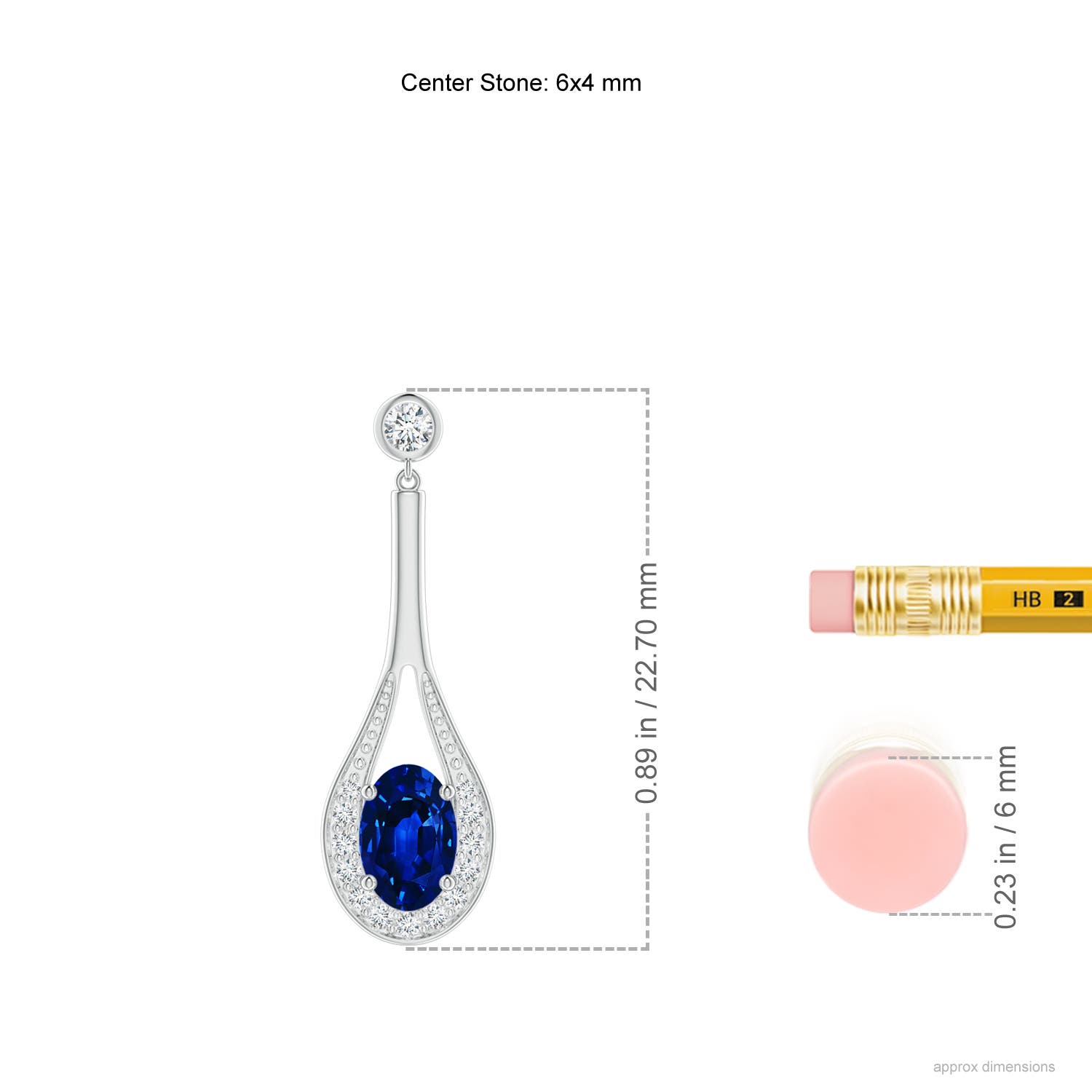 AAAA - Blue Sapphire / 1.39 CT / 14 KT White Gold