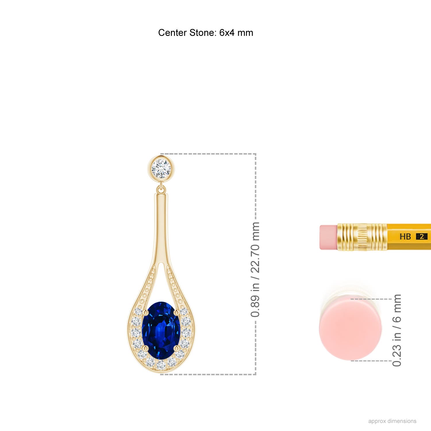 AAAA - Blue Sapphire / 1.39 CT / 14 KT Yellow Gold