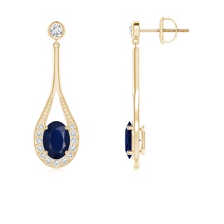 Oval A Blue Sapphire
