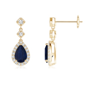 Pear A Blue Sapphire