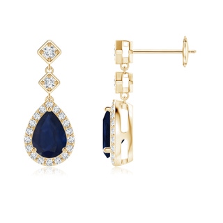 Pear A Blue Sapphire
