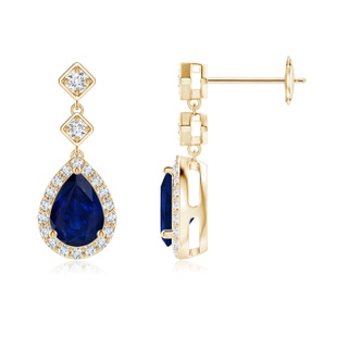 Pear AA Blue Sapphire