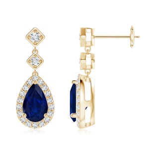 Pear AA Blue Sapphire