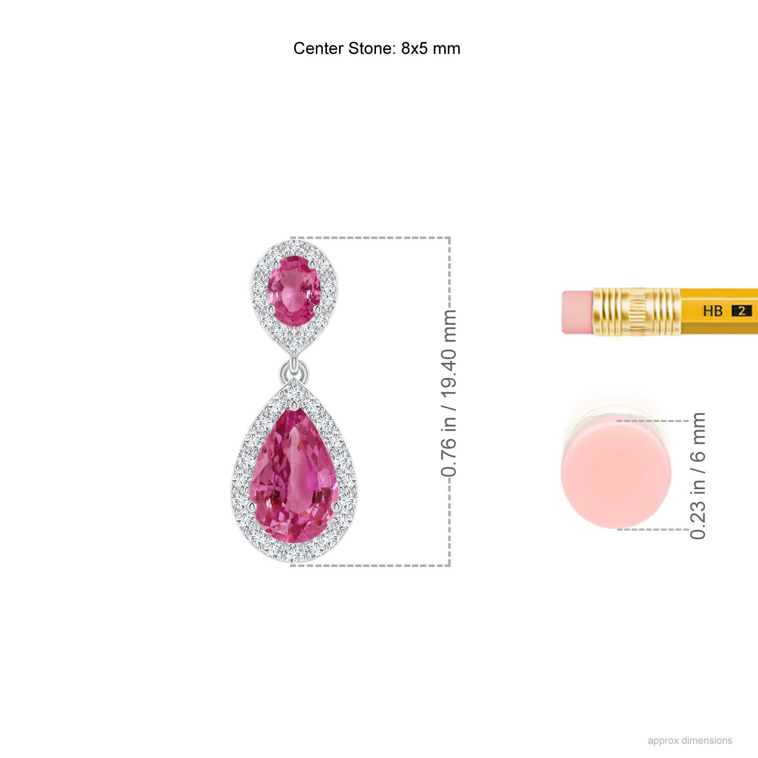 AAAA - Pink Sapphire / 3.06 CT / 14 KT White Gold