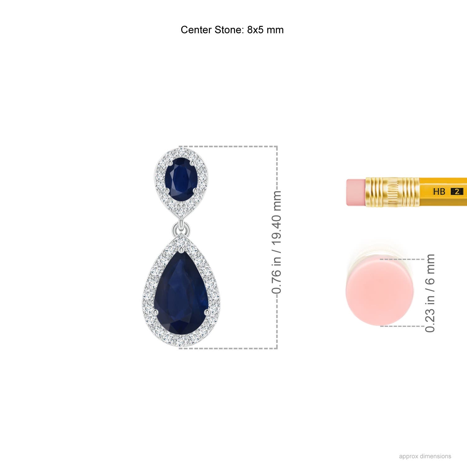 A - Blue Sapphire / 2.68 CT / 14 KT White Gold