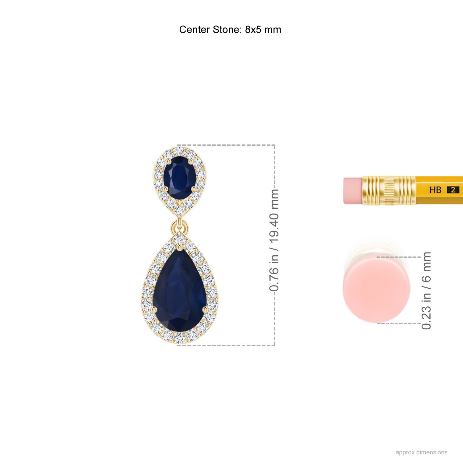 A - Blue Sapphire / 2.68 CT / 14 KT Yellow Gold