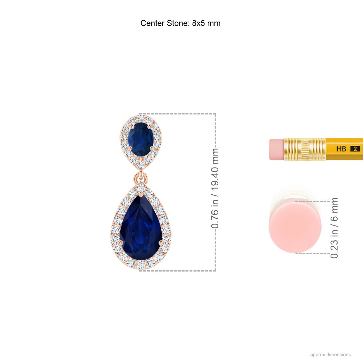 AA - Blue Sapphire / 2.68 CT / 14 KT Rose Gold