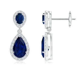 Pear AA Blue Sapphire