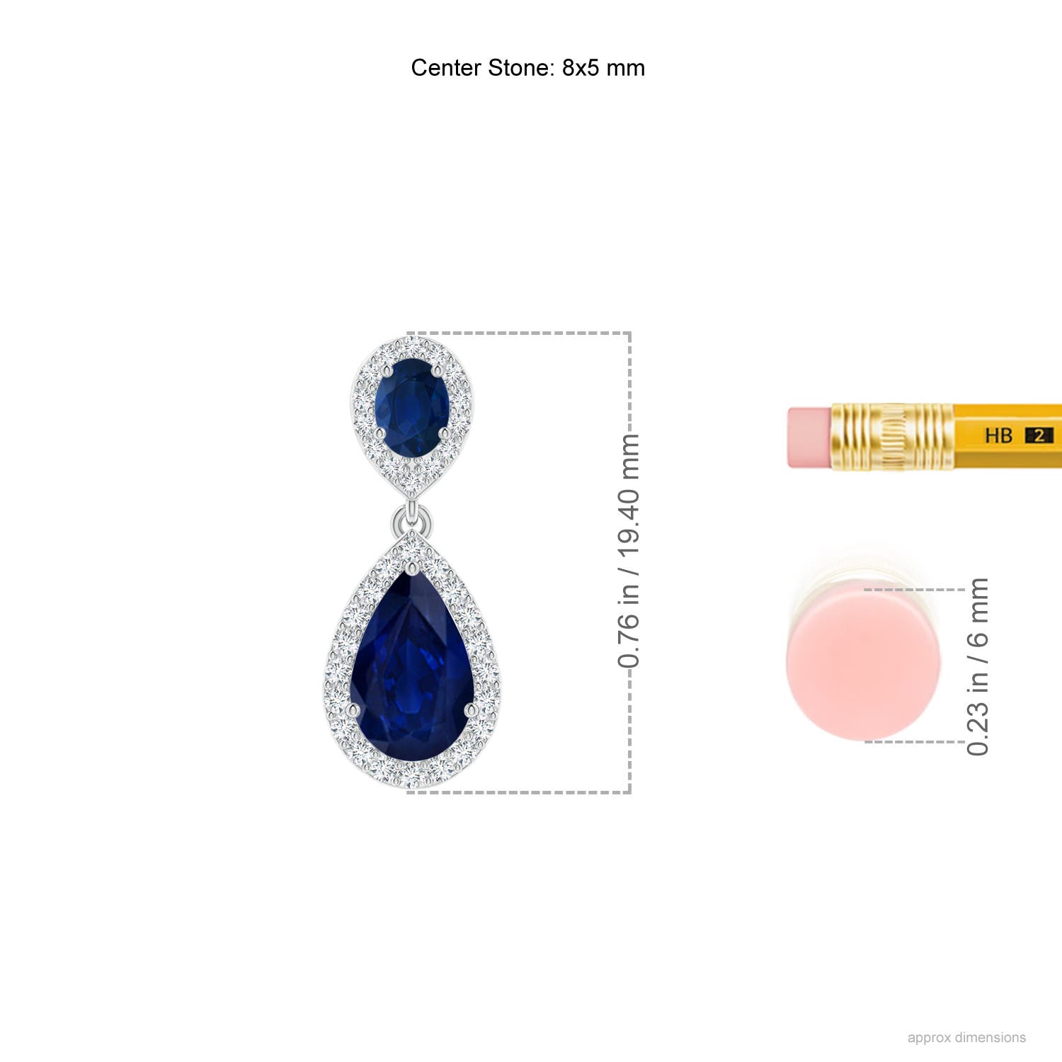 AA - Blue Sapphire / 2.68 CT / 14 KT White Gold