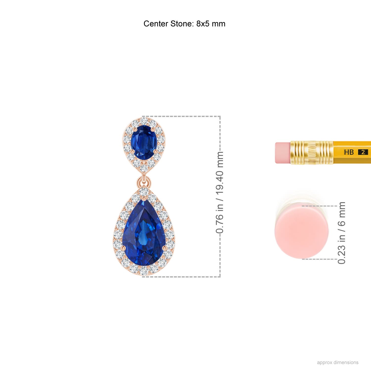 AAA - Blue Sapphire / 2.68 CT / 14 KT Rose Gold