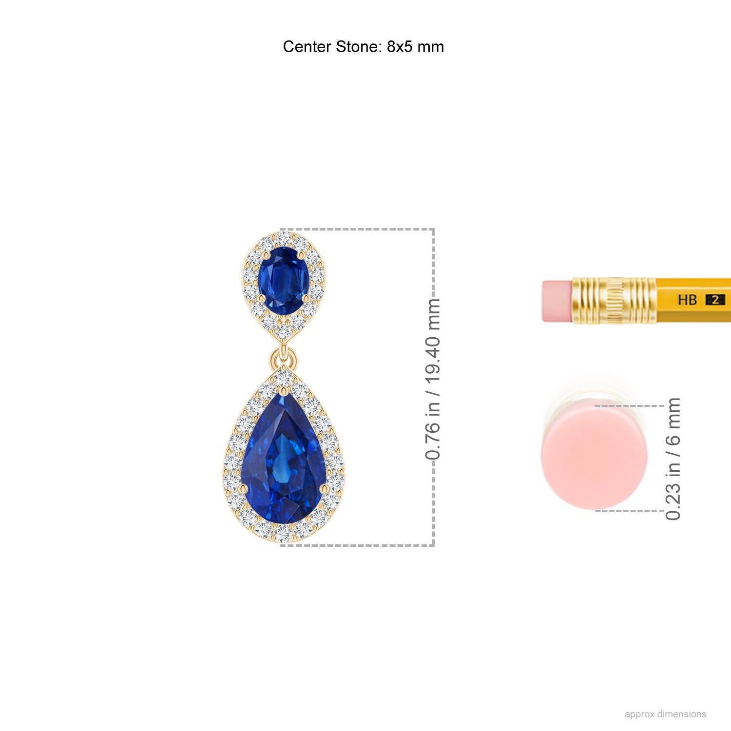 AAA - Blue Sapphire / 2.68 CT / 14 KT Yellow Gold