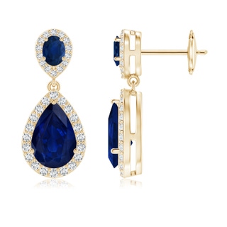 Pear AA Blue Sapphire