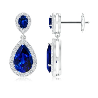Pear AAAA Blue Sapphire