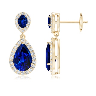 Pear AAAA Blue Sapphire