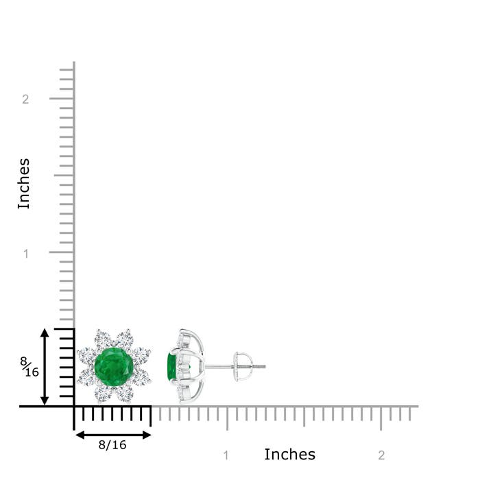 AA - Emerald / 2.88 CT / 14 KT White Gold