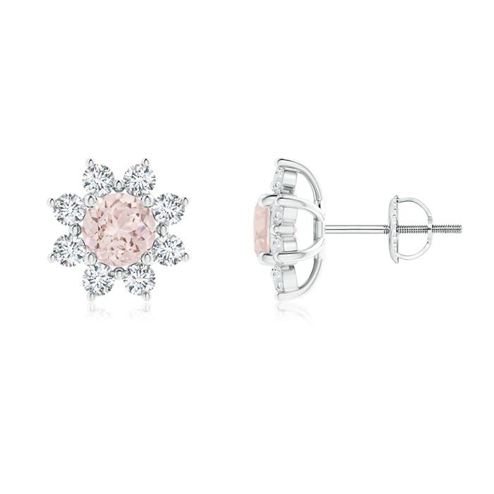 A - Morganite / 1.54 CT / 14 KT White Gold