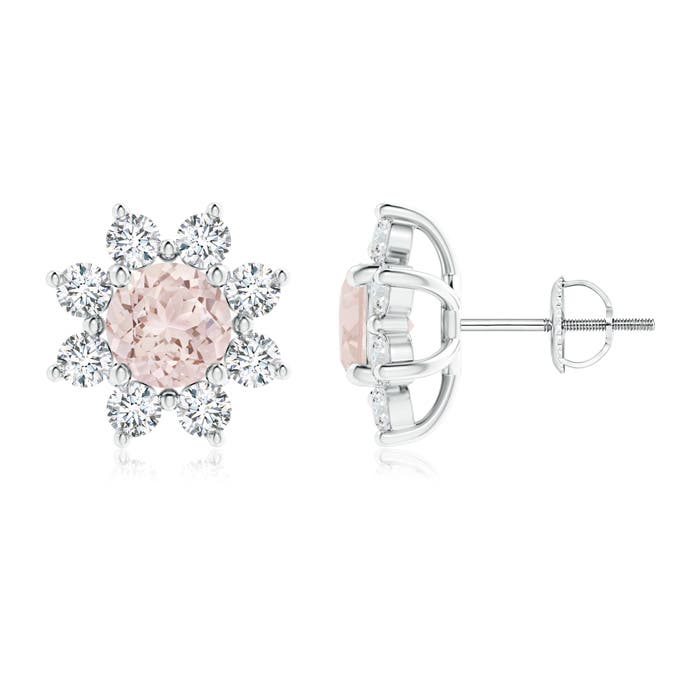 A - Morganite / 2.78 CT / 14 KT White Gold