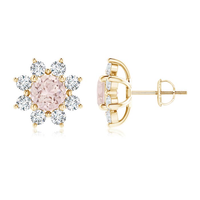 A - Morganite / 2.78 CT / 14 KT Yellow Gold