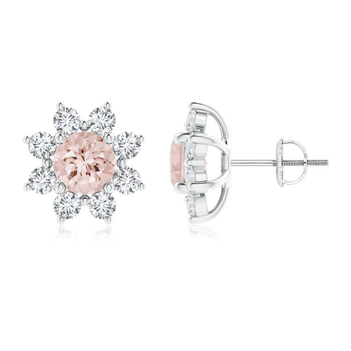 AA - Morganite / 2.78 CT / 14 KT White Gold