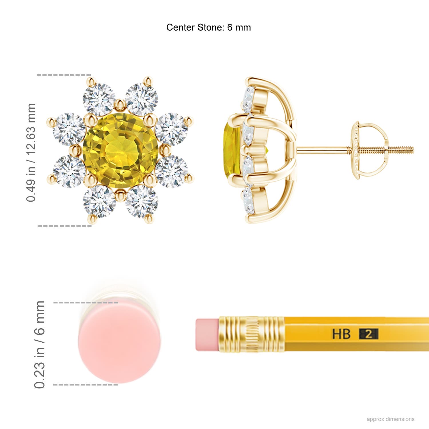 AAAA - Yellow Sapphire / 3.38 CT / 14 KT Yellow Gold