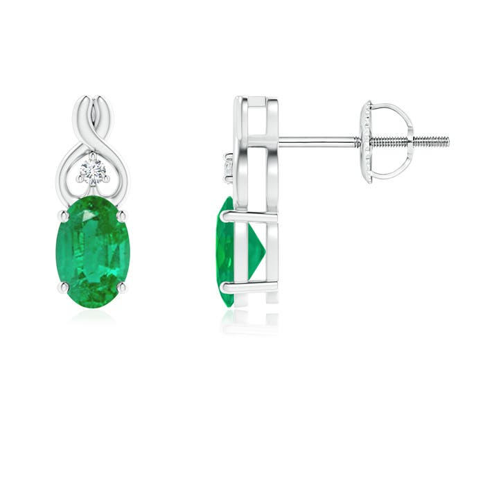 AA - Emerald / 0.82 CT / 14 KT White Gold