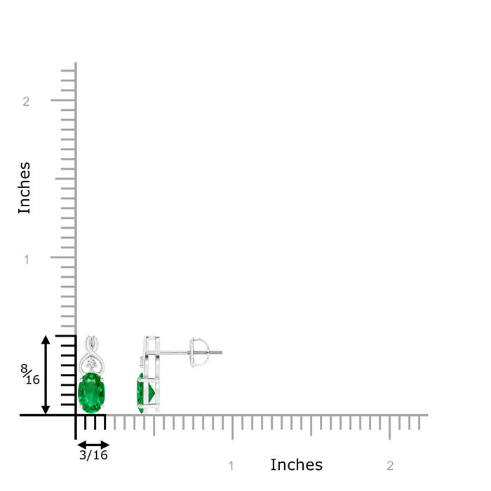 AAA - Emerald / 0.82 CT / 14 KT White Gold