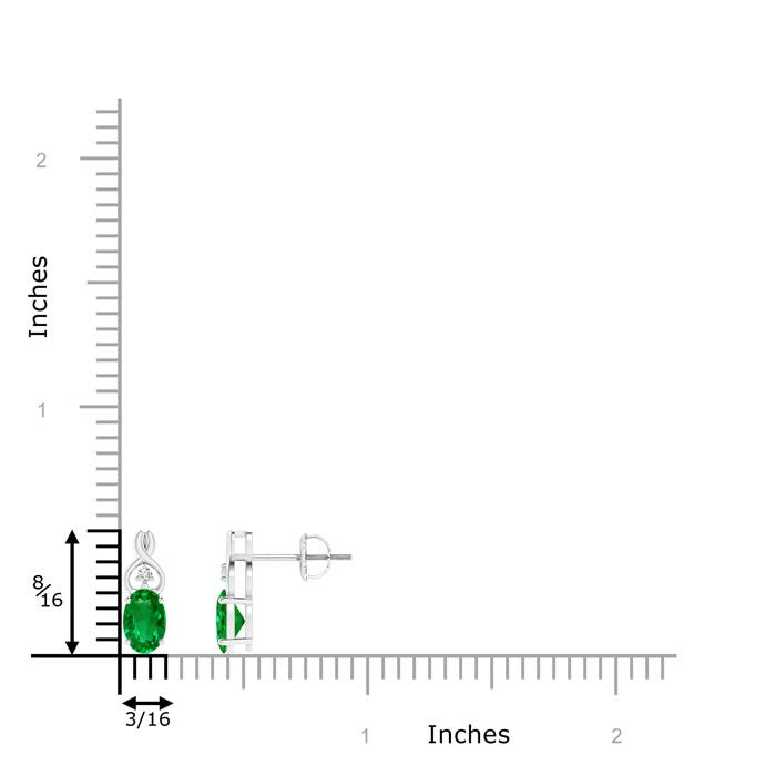 AAAA - Emerald / 0.82 CT / 14 KT White Gold