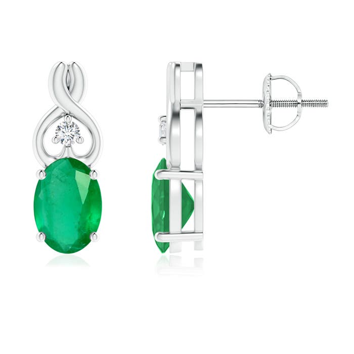 A - Emerald / 1.37 CT / 14 KT White Gold