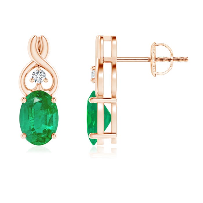 AA - Emerald / 1.37 CT / 14 KT Rose Gold