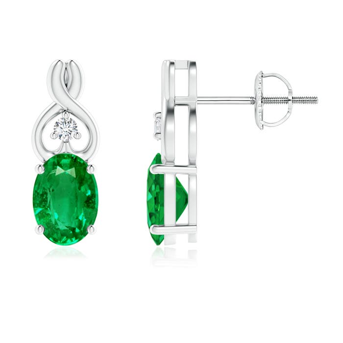 AAA - Emerald / 1.37 CT / 14 KT White Gold