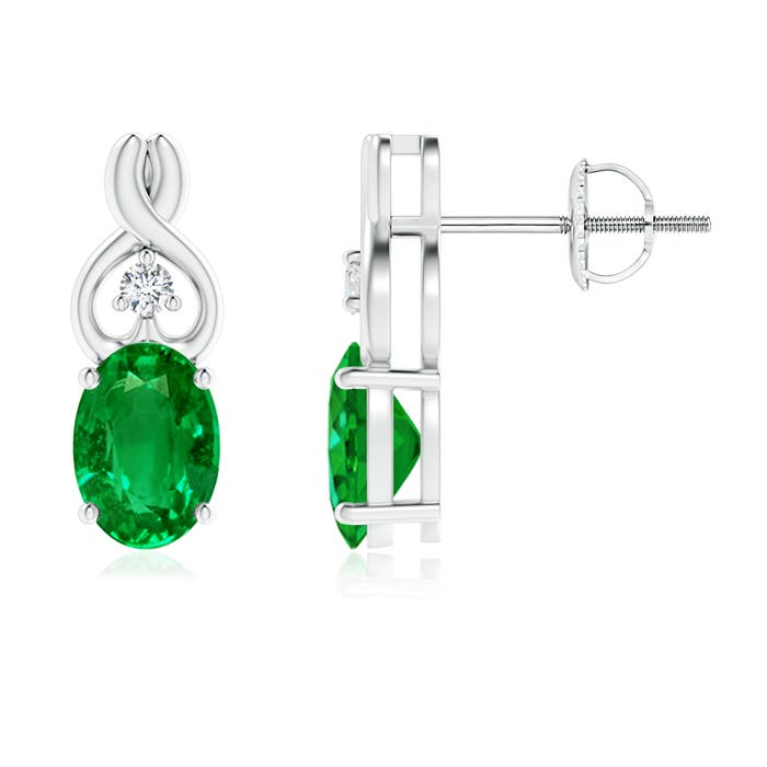 AAAA - Emerald / 1.37 CT / 14 KT White Gold