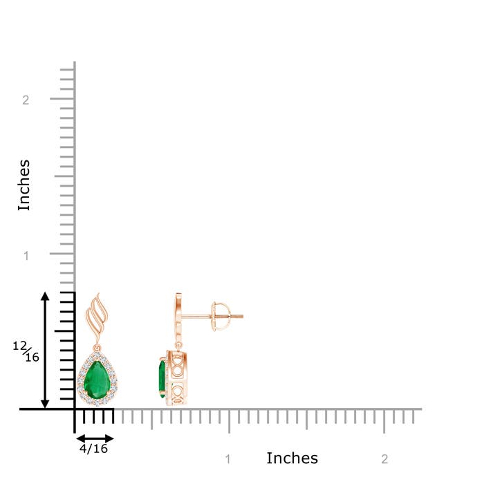 AA - Emerald / 0.86 CT / 14 KT Rose Gold