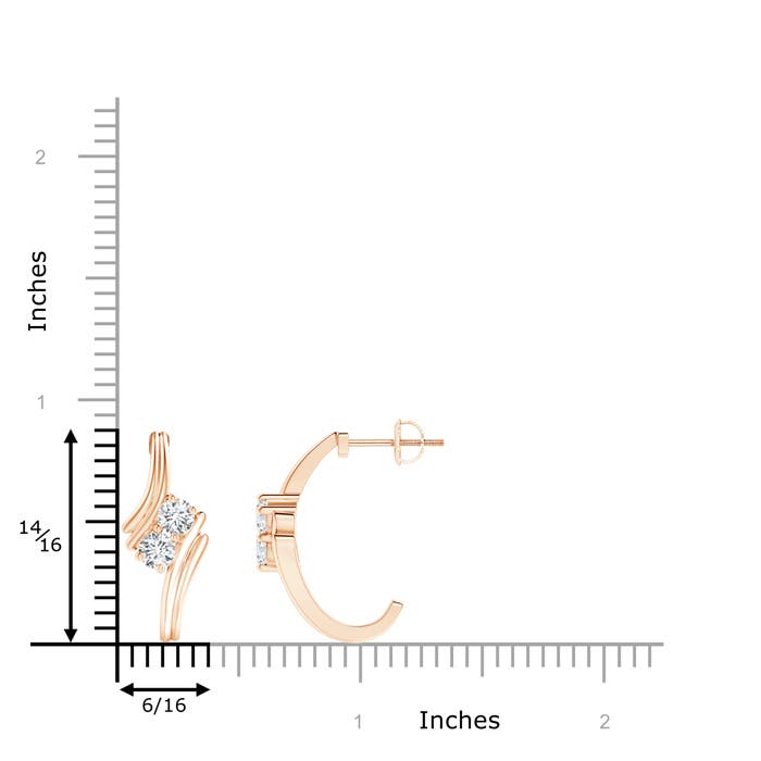 G, VS2 / 0.72 CT / 14 KT Rose Gold