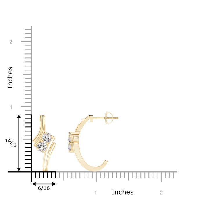 I-J, I1-I2 / 0.72 CT / 14 KT Yellow Gold