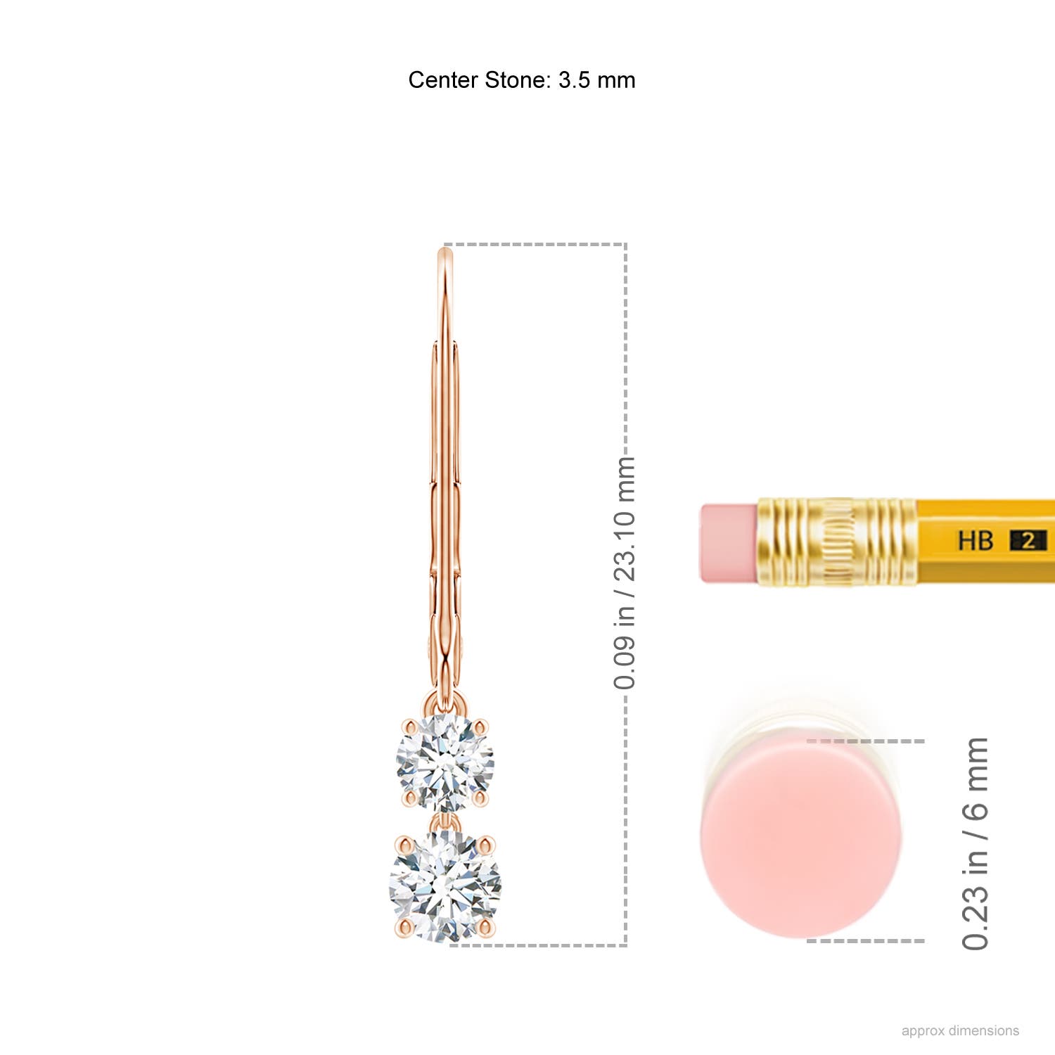 F-G, VS / 0.53 CT / 14 KT Rose Gold