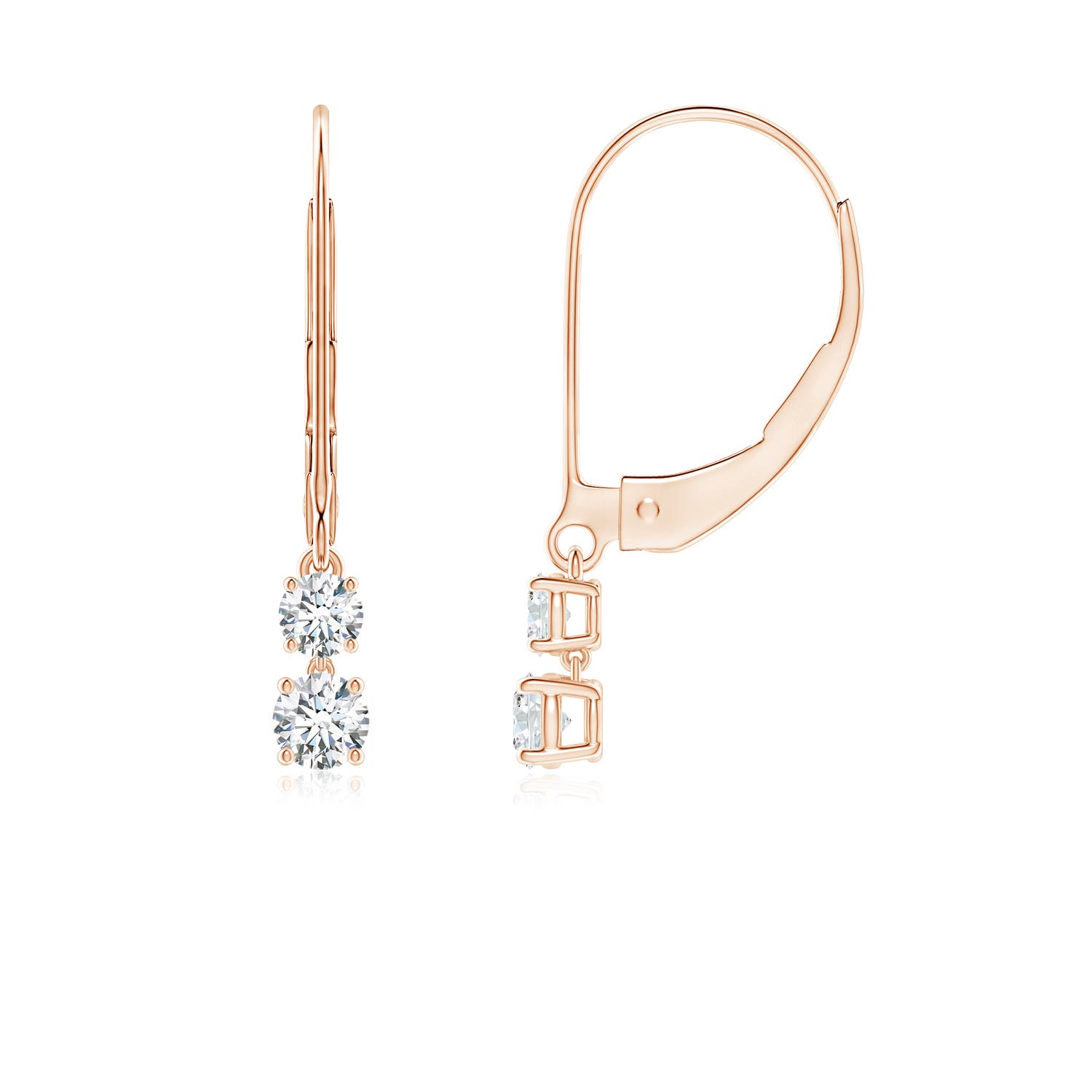 F-G, VS / 0.35 CT / 14 KT Rose Gold