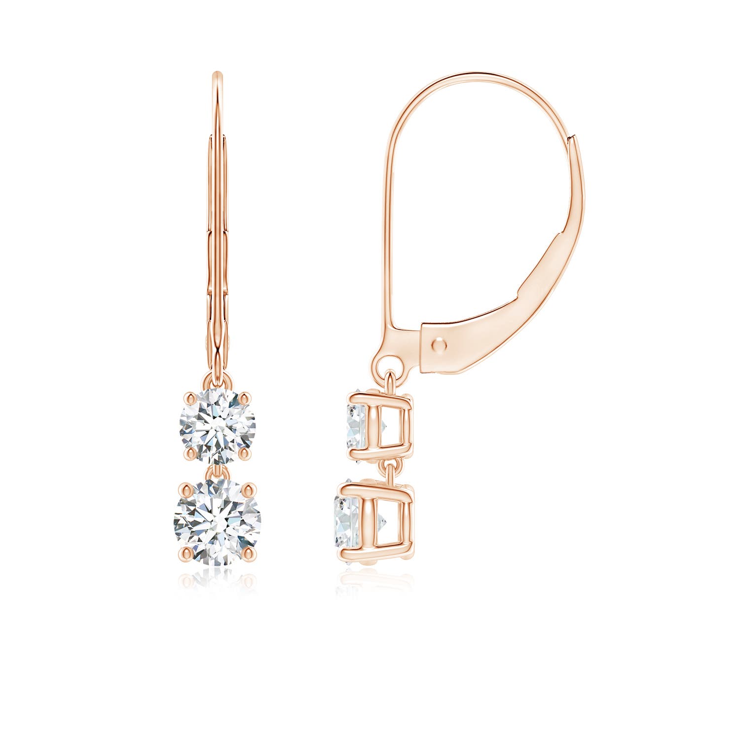 F-G, VS / 0.78 CT / 14 KT Rose Gold