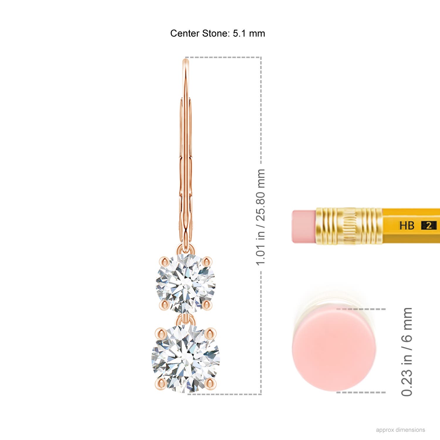 F-G, VS / 1.46 CT / 14 KT Rose Gold