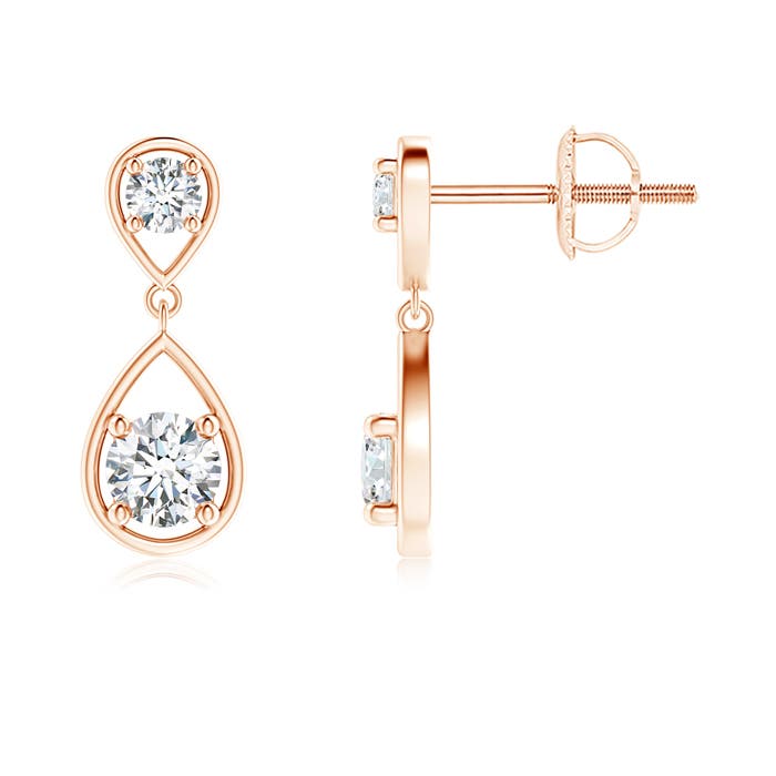 G, VS2 / 0.52 CT / 14 KT Rose Gold