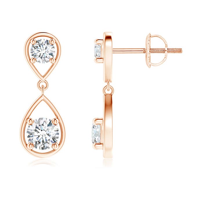 G, VS2 / 0.75 CT / 14 KT Rose Gold