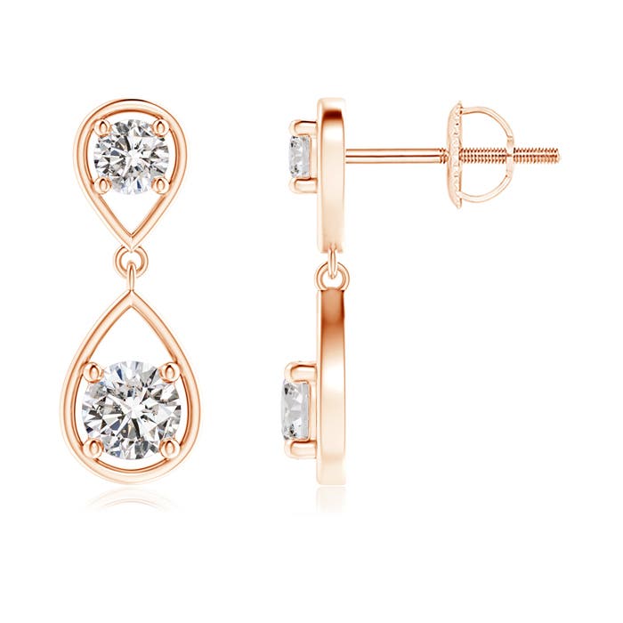 I-J, I1-I2 / 0.75 CT / 14 KT Rose Gold