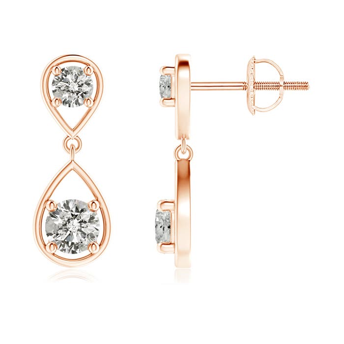 K, I3 / 0.75 CT / 14 KT Rose Gold