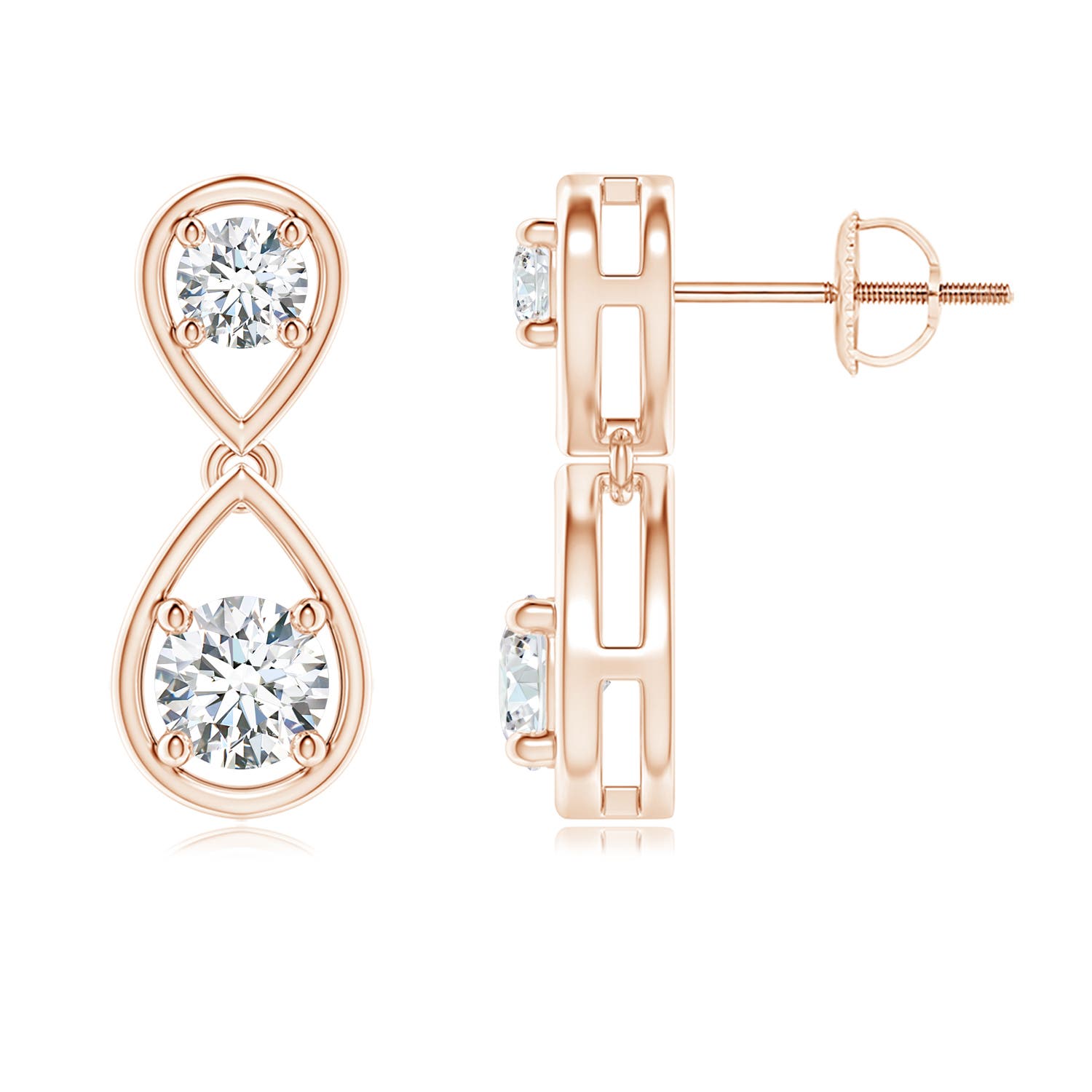 G, VS2 / 1.02 CT / 14 KT Rose Gold