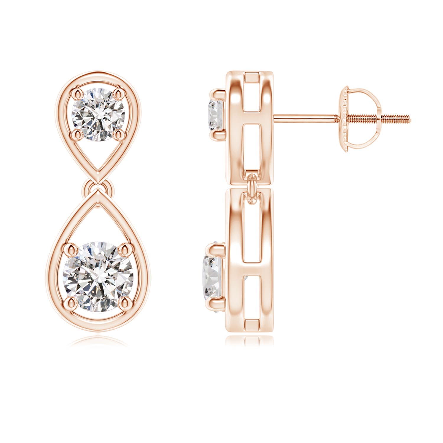 I-J, I1-I2 / 1.02 CT / 14 KT Rose Gold