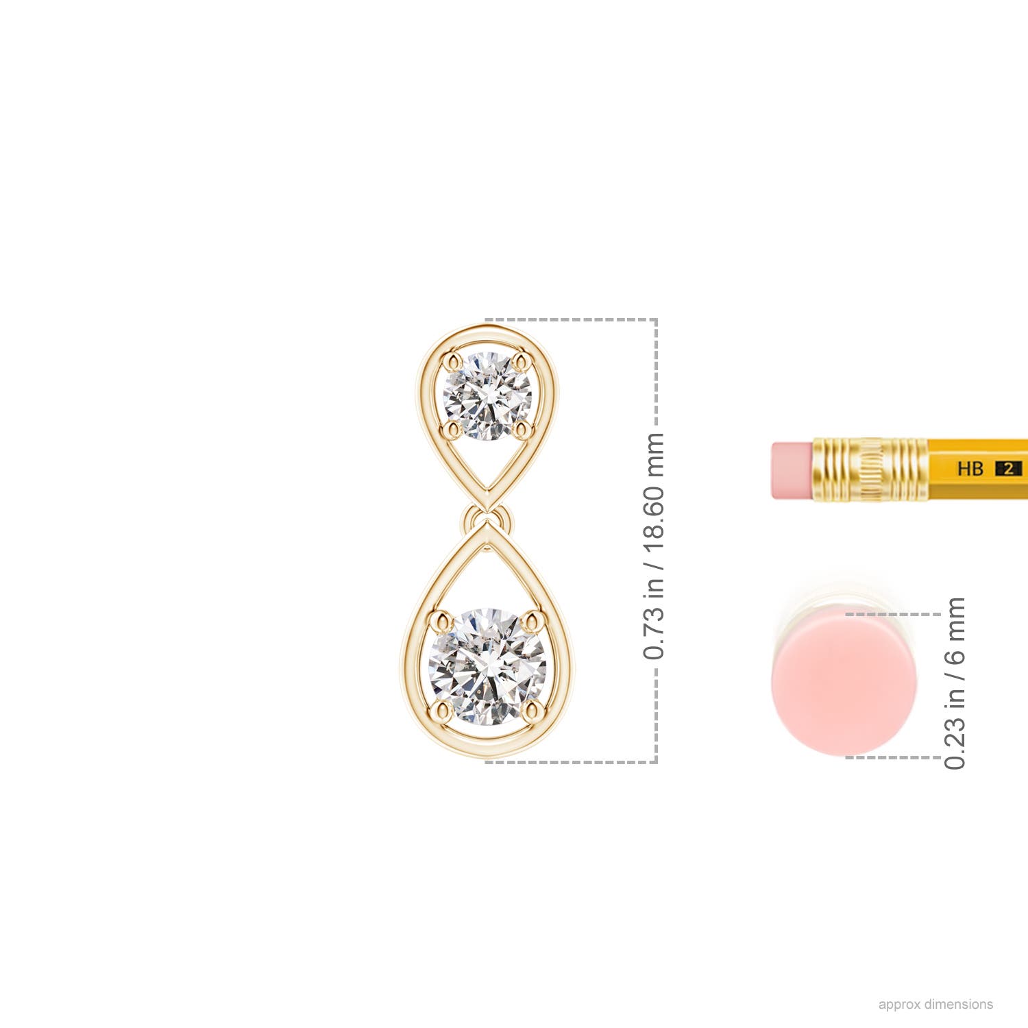 I-J, I1-I2 / 1.02 CT / 14 KT Yellow Gold