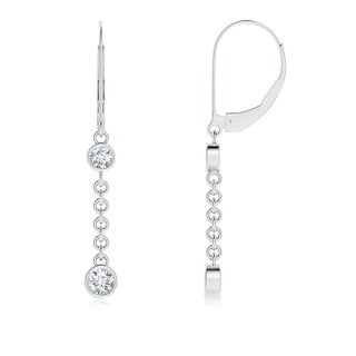 Diamond Cross Dangle Earrings | Angara