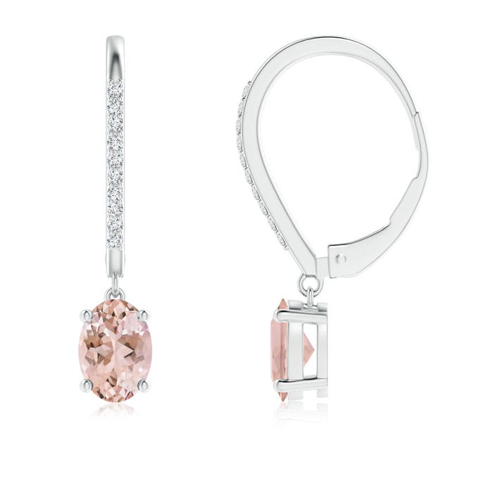 AAAA - Morganite / 1.68 CT / 14 KT White Gold