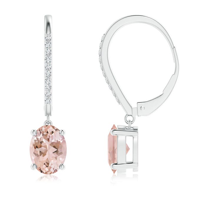 AAAA - Morganite / 2.48 CT / 14 KT White Gold