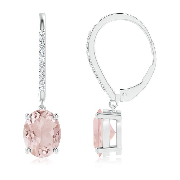 A - Morganite / 3.58 CT / 14 KT White Gold